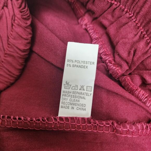 Women's Summer High Waisted Wide Leg Casual Pull-On Bermuda Shorts Size S - Picture 3 of 4